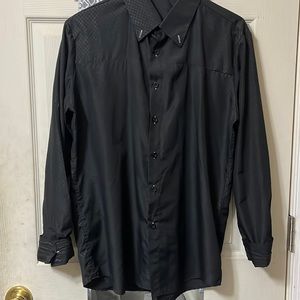 Black button Down Mens Large